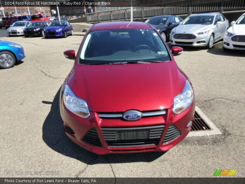 Ruby Red / Charcoal Black 2014 Ford Focus SE Hatchback