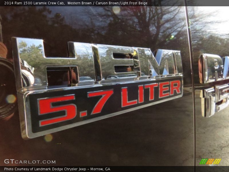 Western Brown / Canyon Brown/Light Frost Beige 2014 Ram 1500 Laramie Crew Cab