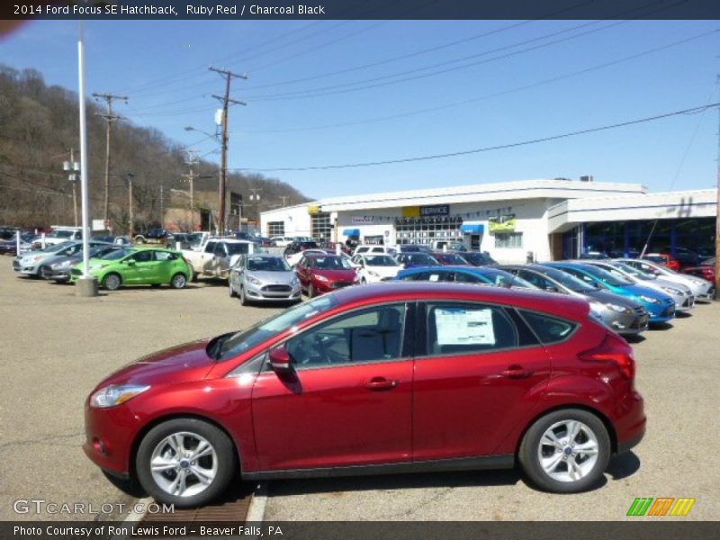 Ruby Red / Charcoal Black 2014 Ford Focus SE Hatchback