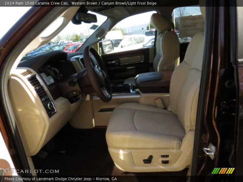 Western Brown / Canyon Brown/Light Frost Beige 2014 Ram 1500 Laramie Crew Cab