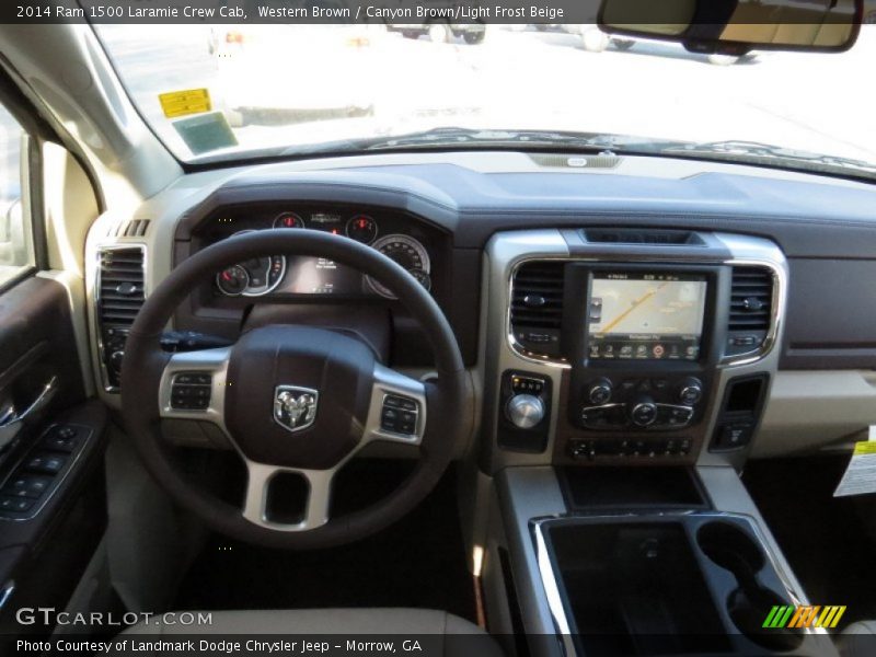 Western Brown / Canyon Brown/Light Frost Beige 2014 Ram 1500 Laramie Crew Cab