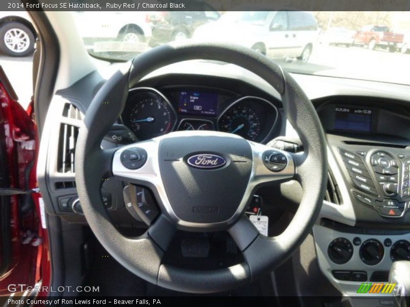 Ruby Red / Charcoal Black 2014 Ford Focus SE Hatchback