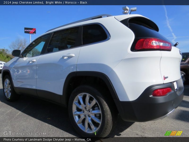 Bright White / Morocco - Black 2014 Jeep Cherokee Limited