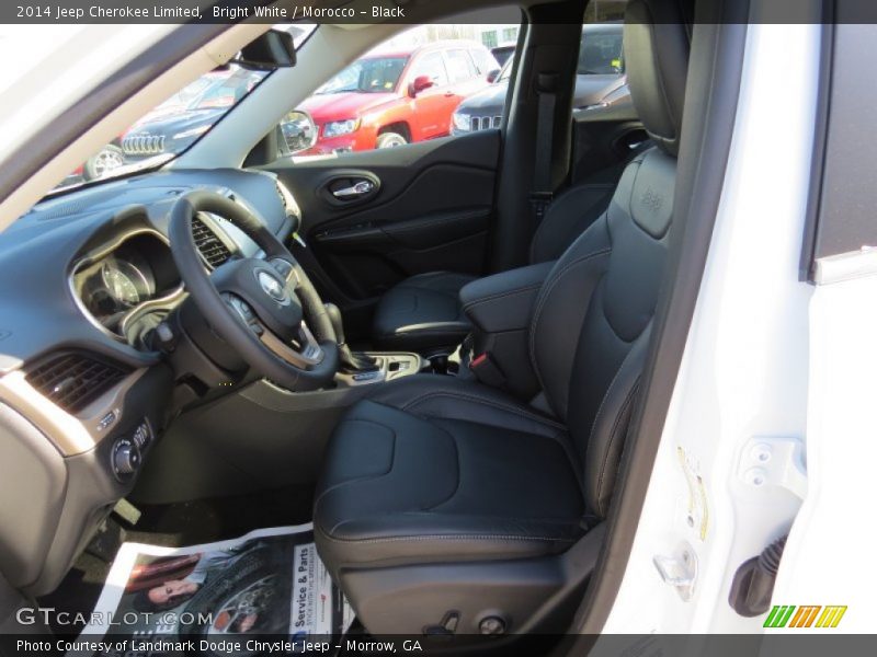 Bright White / Morocco - Black 2014 Jeep Cherokee Limited