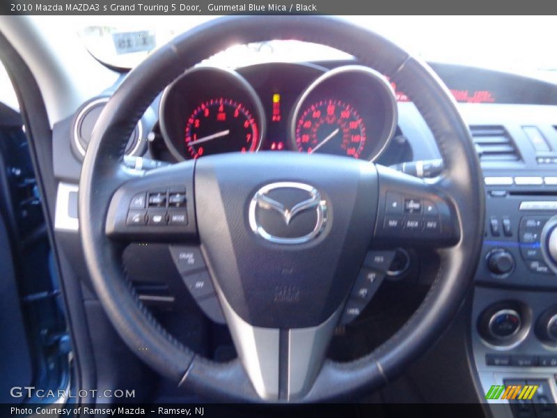 Gunmetal Blue Mica / Black 2010 Mazda MAZDA3 s Grand Touring 5 Door