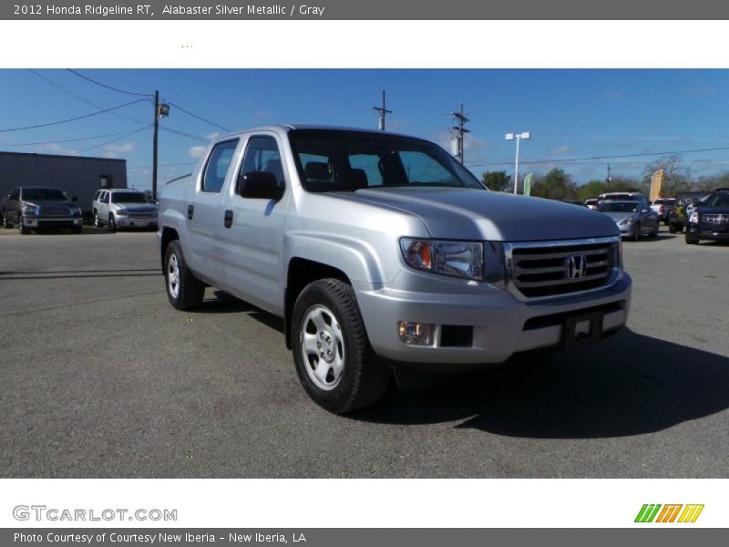 Alabaster Silver Metallic / Gray 2012 Honda Ridgeline RT