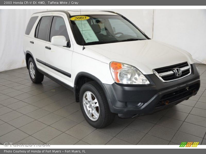 Taffeta White / Gray 2003 Honda CR-V EX 4WD