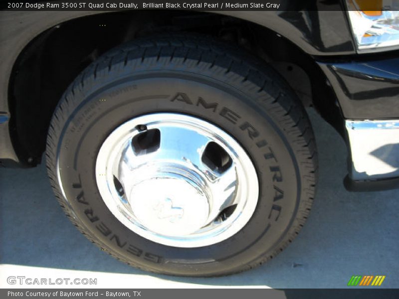 Brilliant Black Crystal Pearl / Medium Slate Gray 2007 Dodge Ram 3500 ST Quad Cab Dually