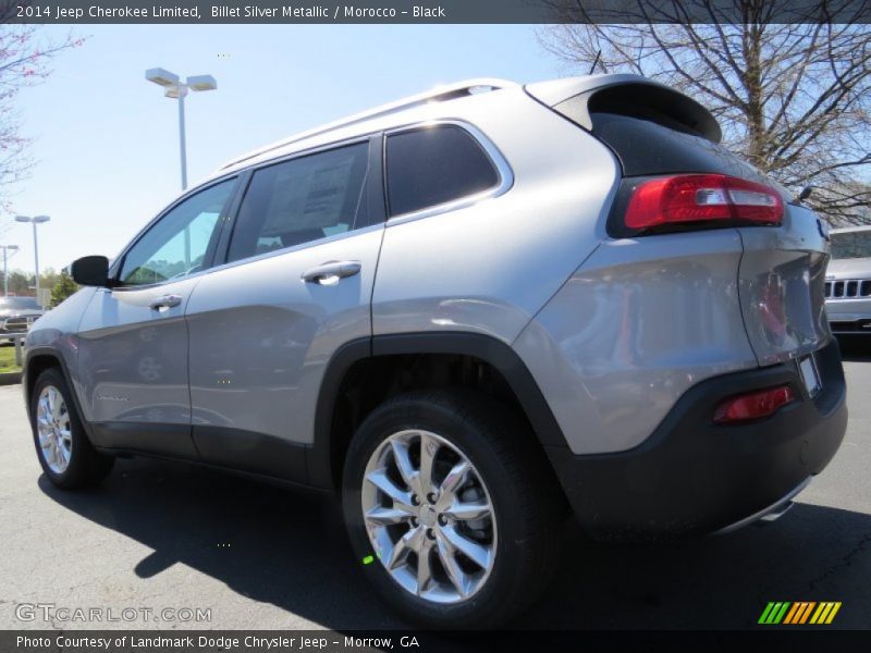 Billet Silver Metallic / Morocco - Black 2014 Jeep Cherokee Limited