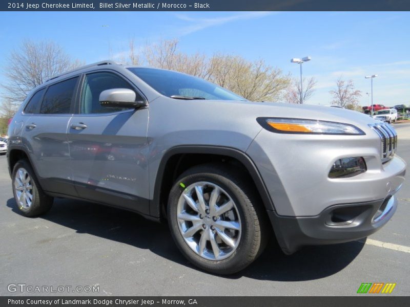 Billet Silver Metallic / Morocco - Black 2014 Jeep Cherokee Limited