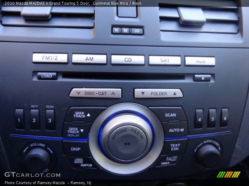 Gunmetal Blue Mica / Black 2010 Mazda MAZDA3 s Grand Touring 5 Door