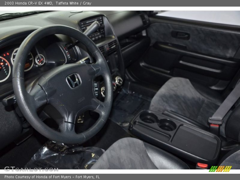 Taffeta White / Gray 2003 Honda CR-V EX 4WD