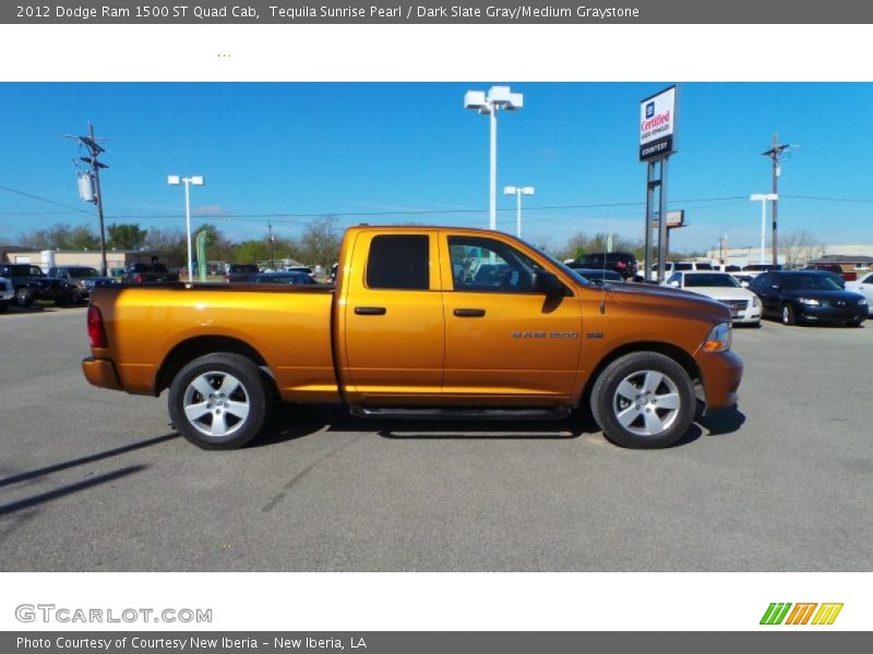 Tequila Sunrise Pearl / Dark Slate Gray/Medium Graystone 2012 Dodge Ram 1500 ST Quad Cab