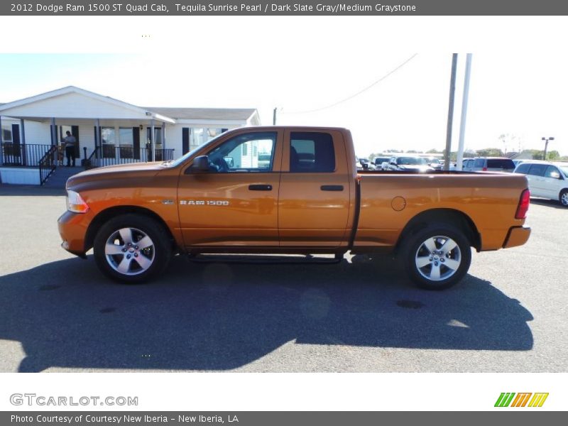 Tequila Sunrise Pearl / Dark Slate Gray/Medium Graystone 2012 Dodge Ram 1500 ST Quad Cab