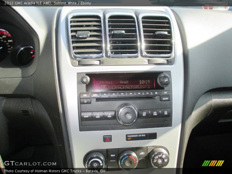 Summit White / Ebony 2012 GMC Acadia SLE AWD