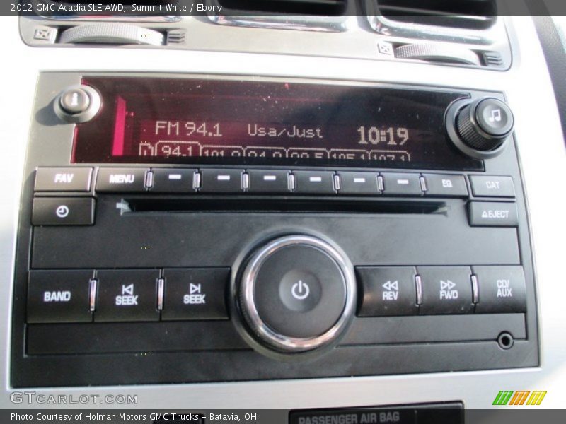 Summit White / Ebony 2012 GMC Acadia SLE AWD