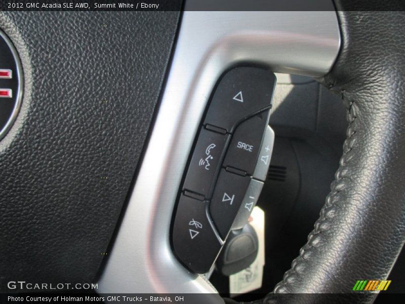 Summit White / Ebony 2012 GMC Acadia SLE AWD