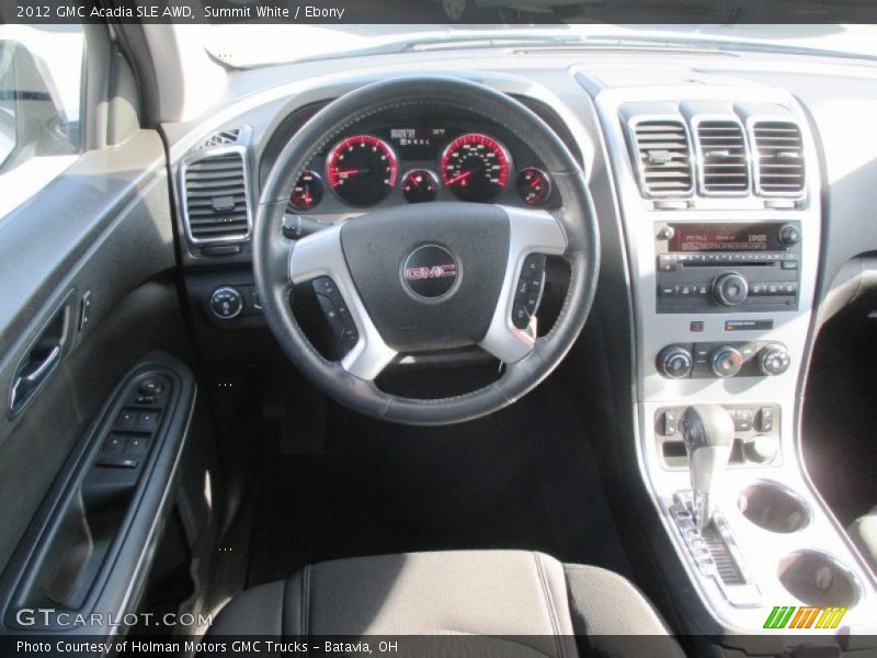 Summit White / Ebony 2012 GMC Acadia SLE AWD