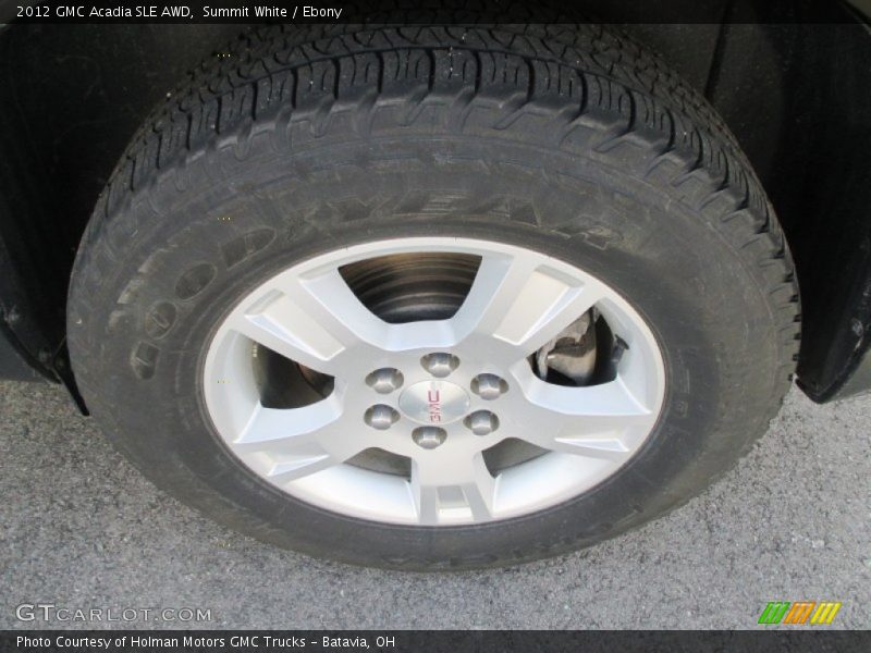 Summit White / Ebony 2012 GMC Acadia SLE AWD