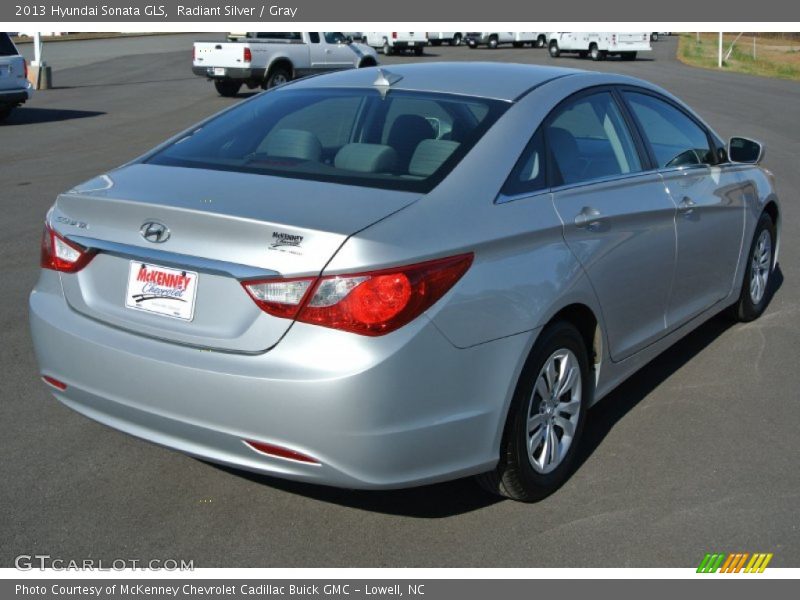 Radiant Silver / Gray 2013 Hyundai Sonata GLS