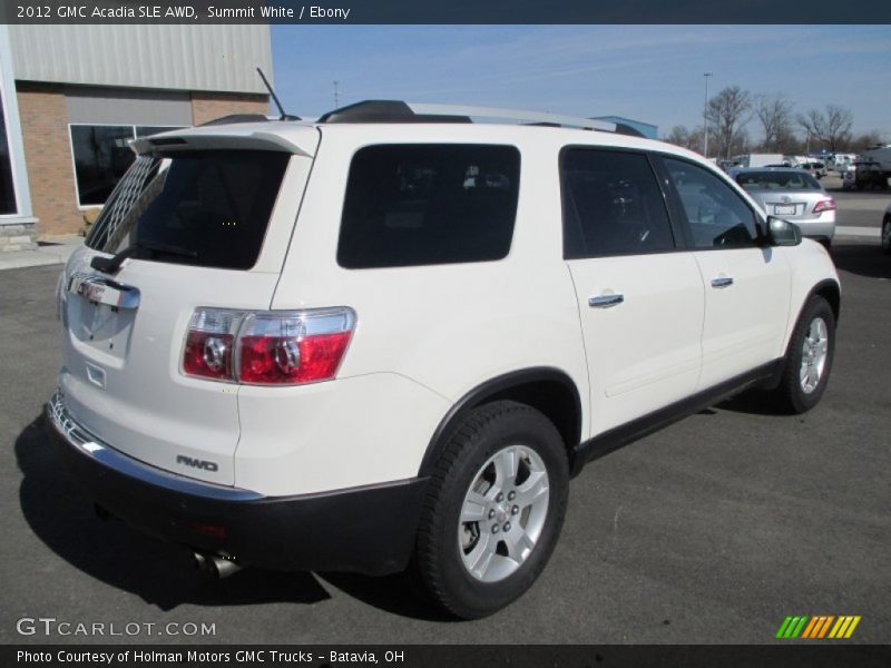 Summit White / Ebony 2012 GMC Acadia SLE AWD