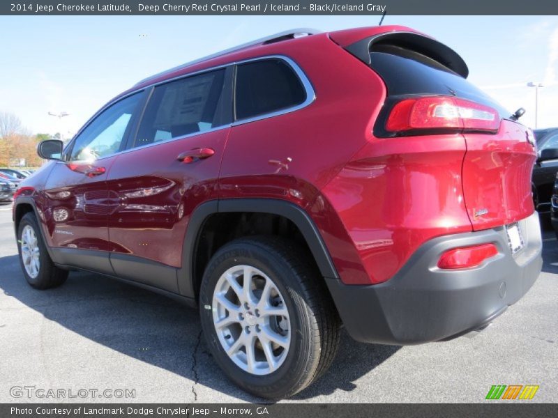 Deep Cherry Red Crystal Pearl / Iceland - Black/Iceland Gray 2014 Jeep Cherokee Latitude
