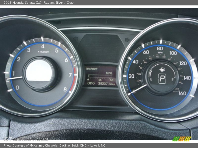 Radiant Silver / Gray 2013 Hyundai Sonata GLS