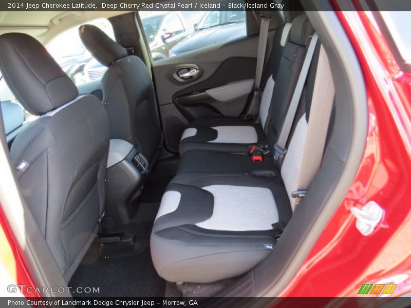 Deep Cherry Red Crystal Pearl / Iceland - Black/Iceland Gray 2014 Jeep Cherokee Latitude
