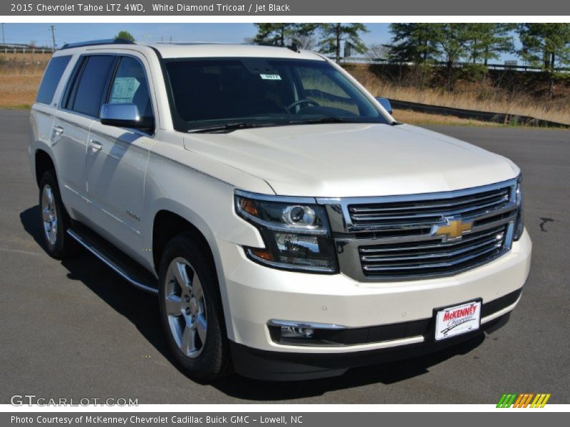 White Diamond Tricoat / Jet Black 2015 Chevrolet Tahoe LTZ 4WD