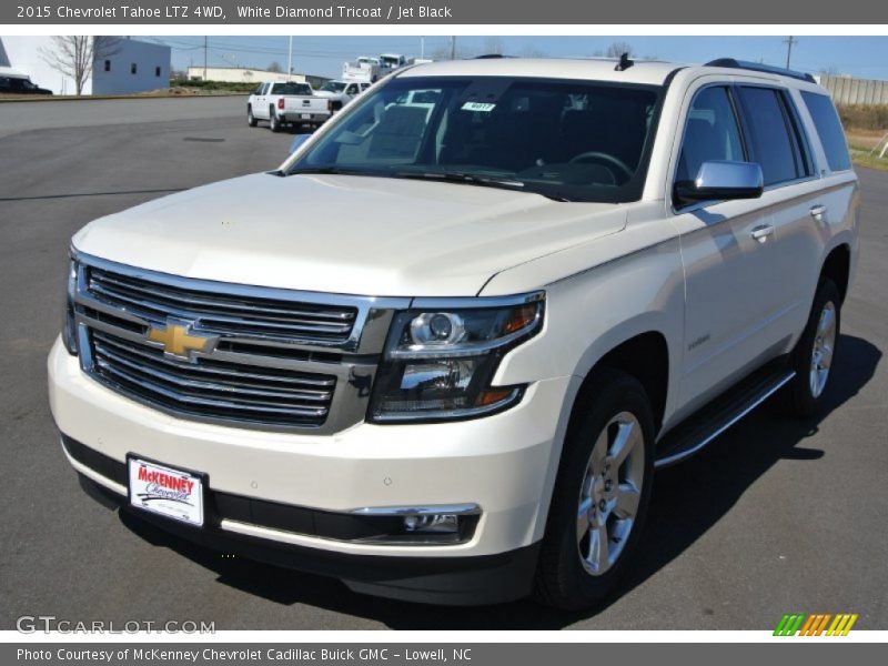 White Diamond Tricoat / Jet Black 2015 Chevrolet Tahoe LTZ 4WD