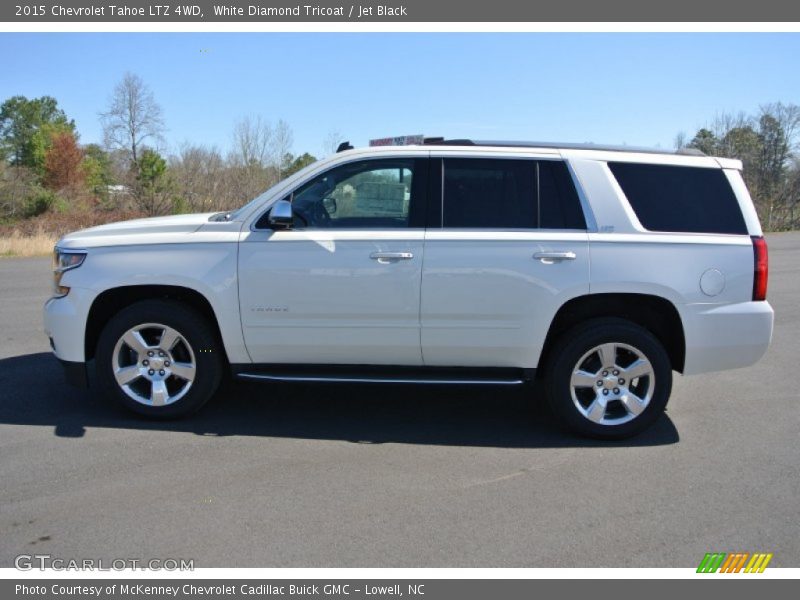 White Diamond Tricoat / Jet Black 2015 Chevrolet Tahoe LTZ 4WD