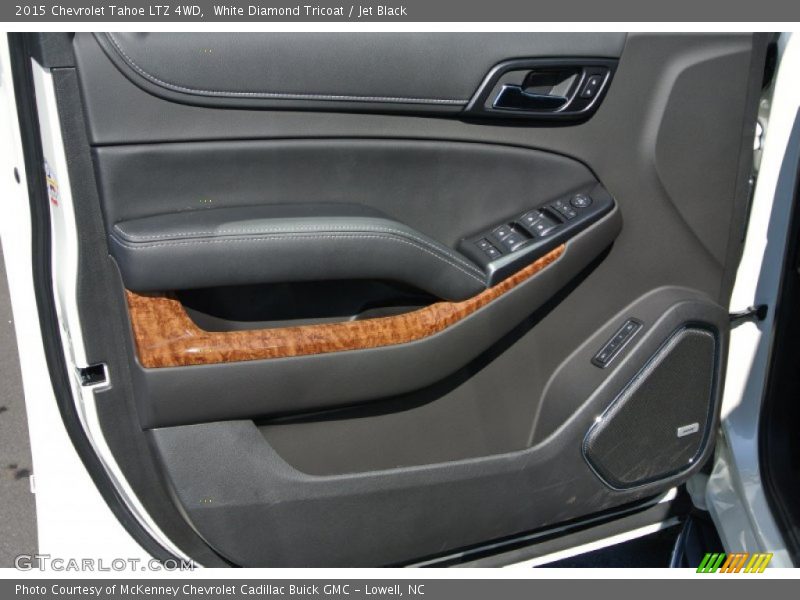 White Diamond Tricoat / Jet Black 2015 Chevrolet Tahoe LTZ 4WD