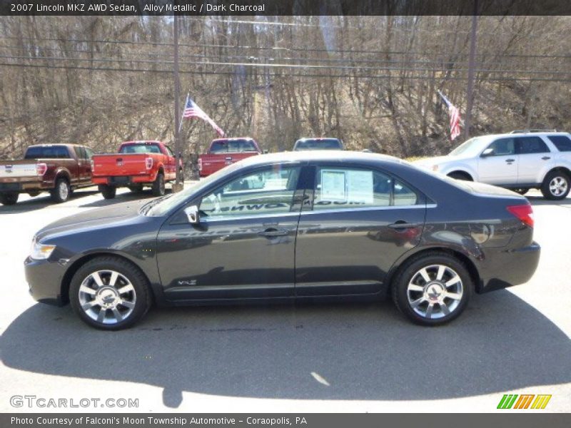 Alloy Metallic / Dark Charcoal 2007 Lincoln MKZ AWD Sedan