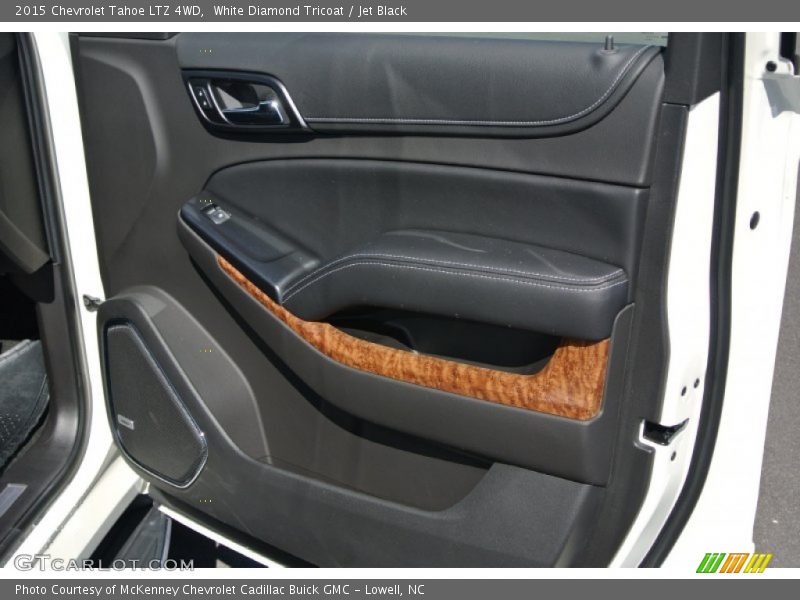 White Diamond Tricoat / Jet Black 2015 Chevrolet Tahoe LTZ 4WD