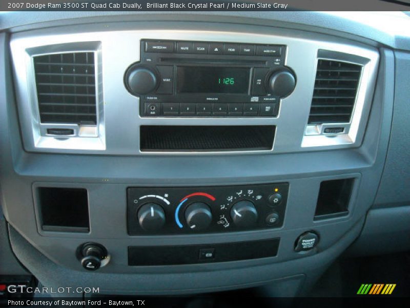 Brilliant Black Crystal Pearl / Medium Slate Gray 2007 Dodge Ram 3500 ST Quad Cab Dually