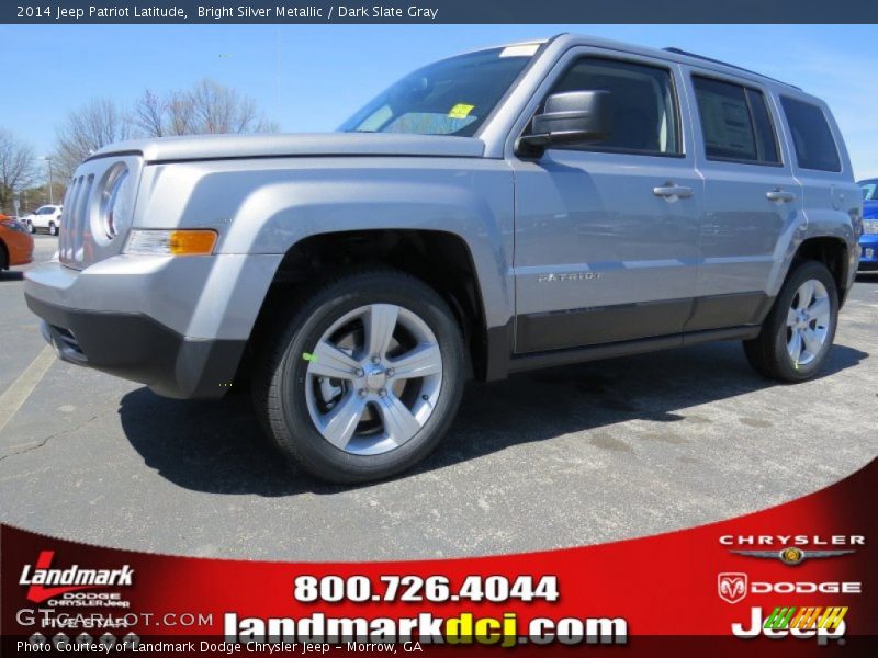 Bright Silver Metallic / Dark Slate Gray 2014 Jeep Patriot Latitude