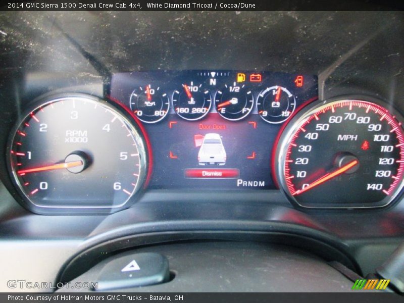White Diamond Tricoat / Cocoa/Dune 2014 GMC Sierra 1500 Denali Crew Cab 4x4