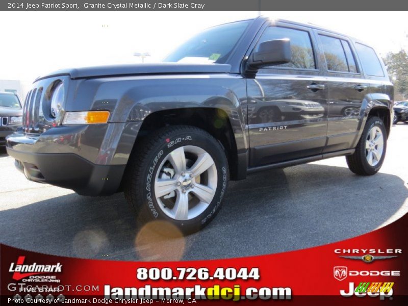 Granite Crystal Metallic / Dark Slate Gray 2014 Jeep Patriot Sport