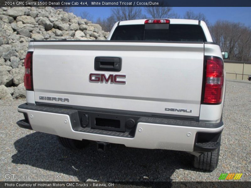 White Diamond Tricoat / Cocoa/Dune 2014 GMC Sierra 1500 Denali Crew Cab 4x4