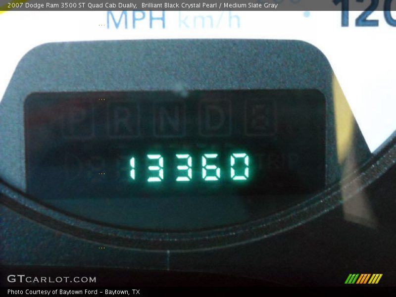 Brilliant Black Crystal Pearl / Medium Slate Gray 2007 Dodge Ram 3500 ST Quad Cab Dually