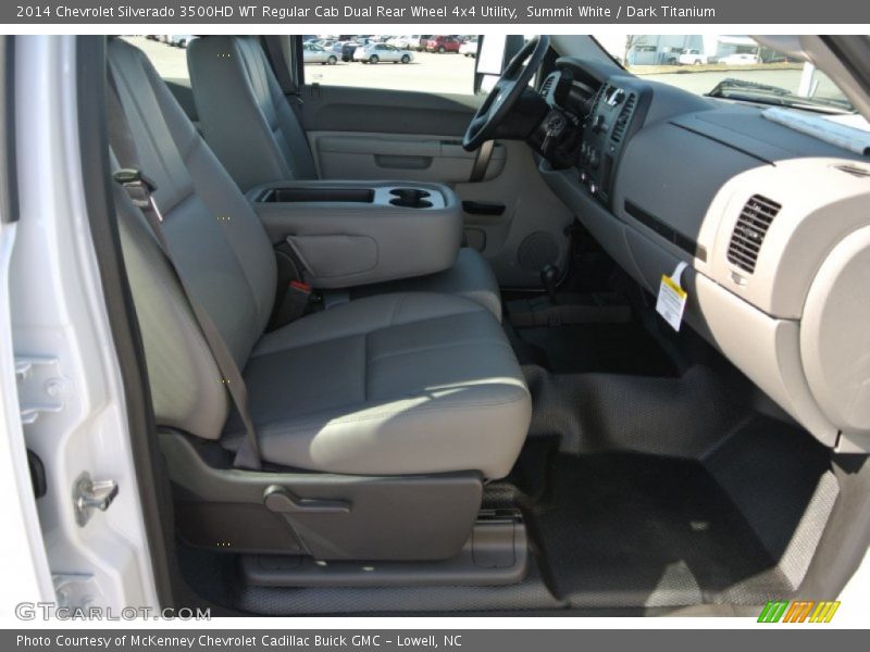 Summit White / Dark Titanium 2014 Chevrolet Silverado 3500HD WT Regular Cab Dual Rear Wheel 4x4 Utility