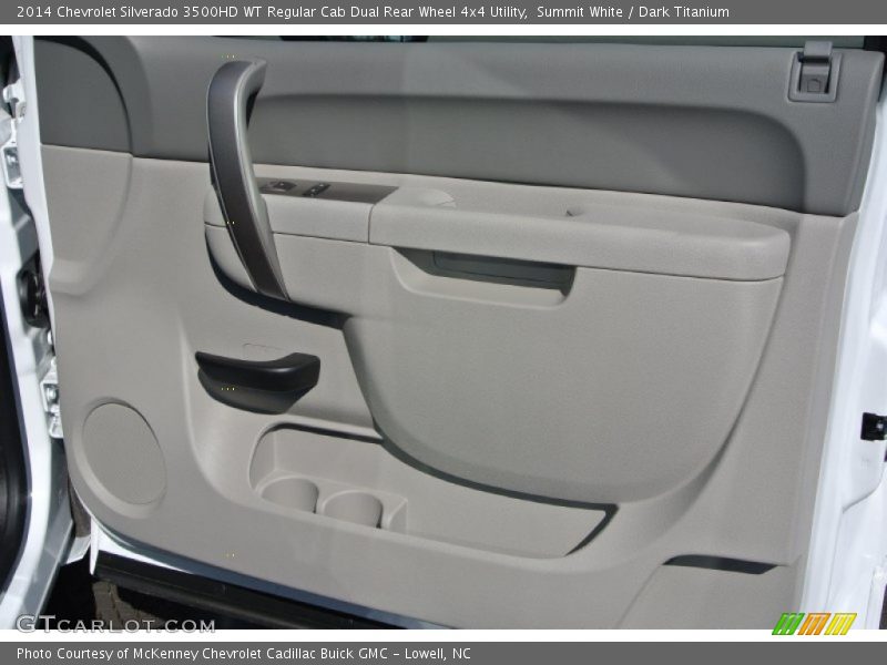Summit White / Dark Titanium 2014 Chevrolet Silverado 3500HD WT Regular Cab Dual Rear Wheel 4x4 Utility