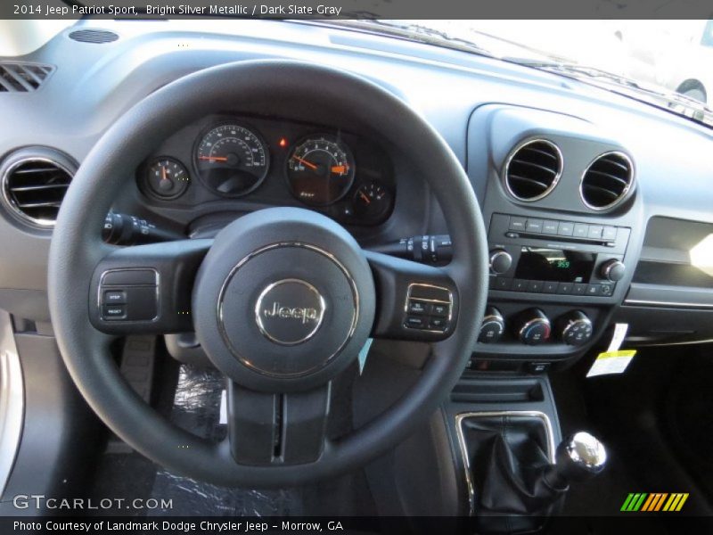 Bright Silver Metallic / Dark Slate Gray 2014 Jeep Patriot Sport
