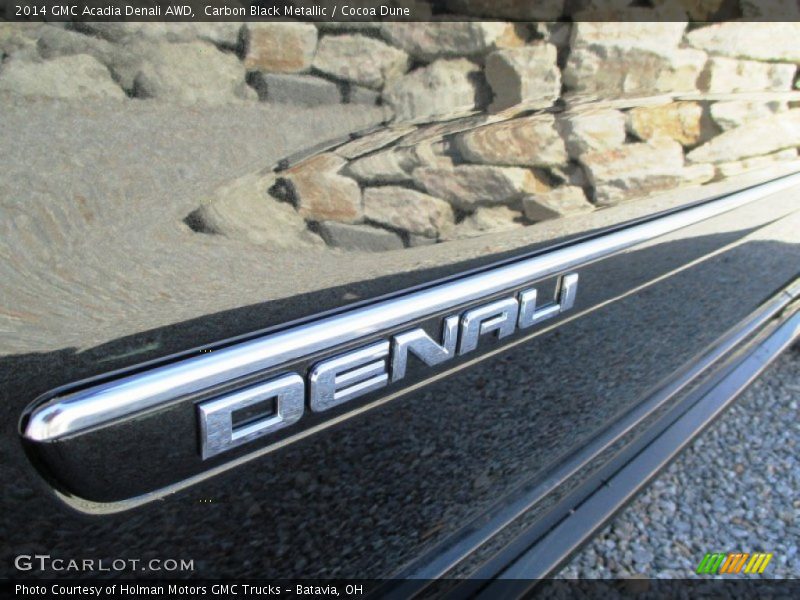 Carbon Black Metallic / Cocoa Dune 2014 GMC Acadia Denali AWD