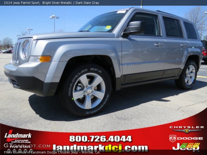 Bright Silver Metallic / Dark Slate Gray 2014 Jeep Patriot Sport