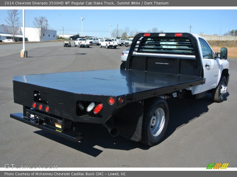 Summit White / Dark Titanium 2014 Chevrolet Silverado 3500HD WT Regular Cab Stake Truck