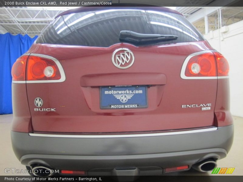 Red Jewel / Cashmere/Cocoa 2008 Buick Enclave CXL AWD