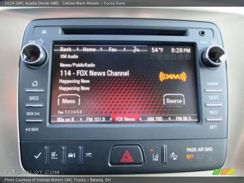Carbon Black Metallic / Cocoa Dune 2014 GMC Acadia Denali AWD