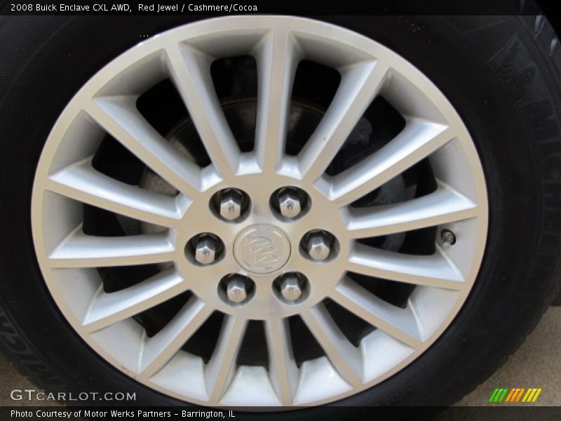 Red Jewel / Cashmere/Cocoa 2008 Buick Enclave CXL AWD