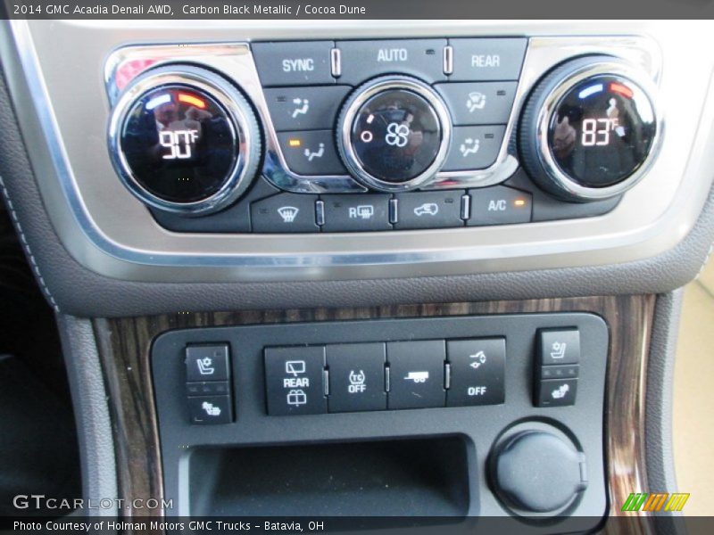 Carbon Black Metallic / Cocoa Dune 2014 GMC Acadia Denali AWD